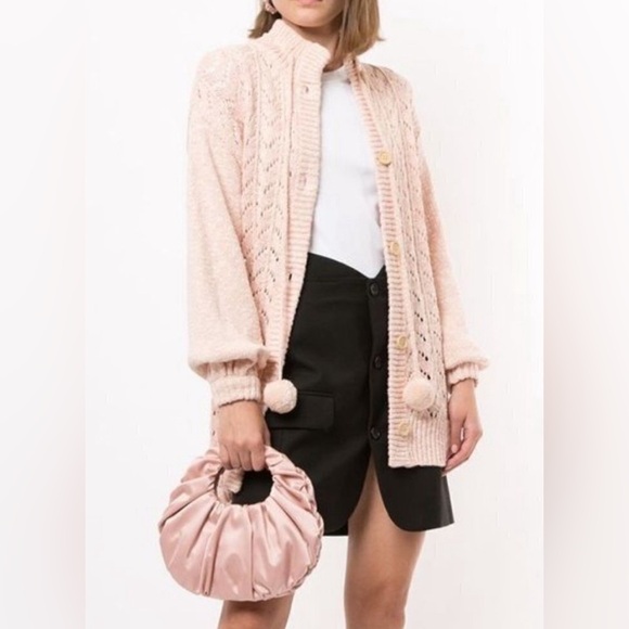 New alice McCALL Women's Cream and Pink Knit Cardigan - Picture 3 of 8